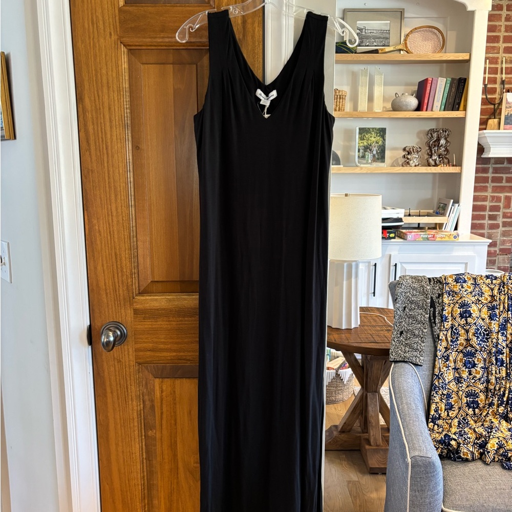 Tommy Bahama Black Tambour Sleeveless Maxi Dress | NWT | size S - Picture 3 of 9